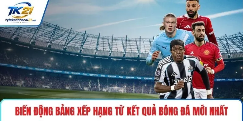 Biến động bảng xếp hạng từ kết quả bóng đá mới nhất
